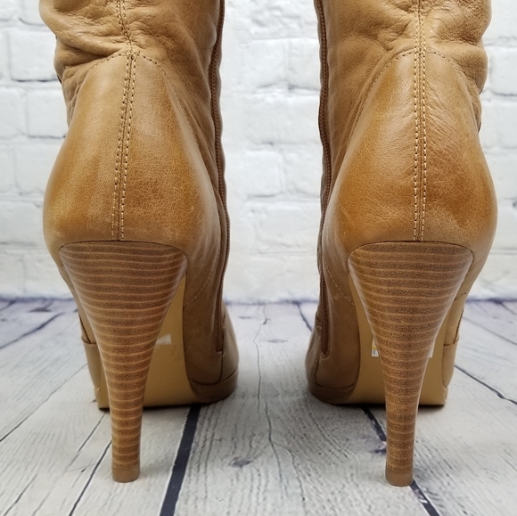 VIANNI COLLECTION | tall stacked heel slouchy boots - Picture 8 of 9